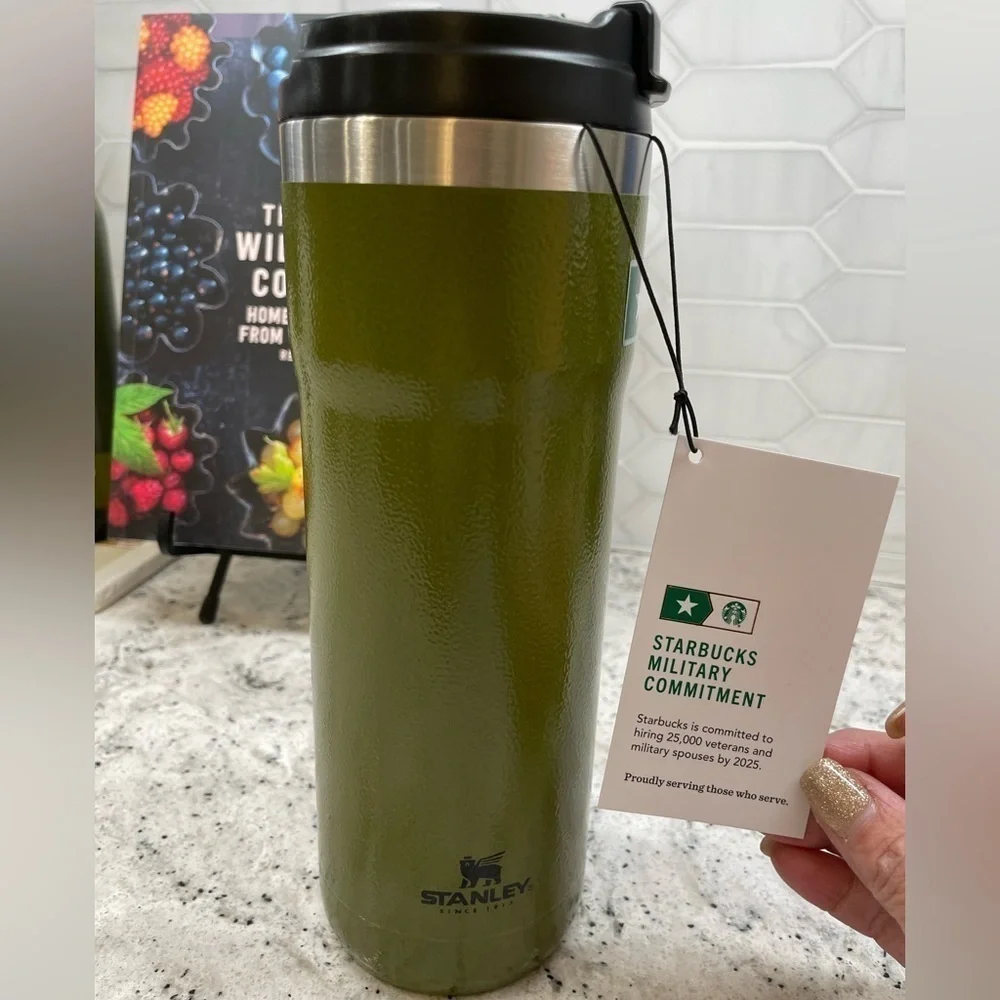 Starbucks x Stanley Limited Edition Military Commitment Tumbler, 20 0z.NWT. Rare